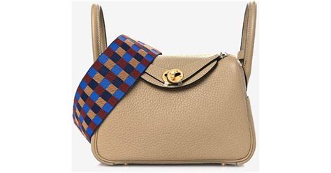 hermes lindy biscuit|HERMES Taurillon Clemence Maxi Quadrille Mini Lindy 20 .